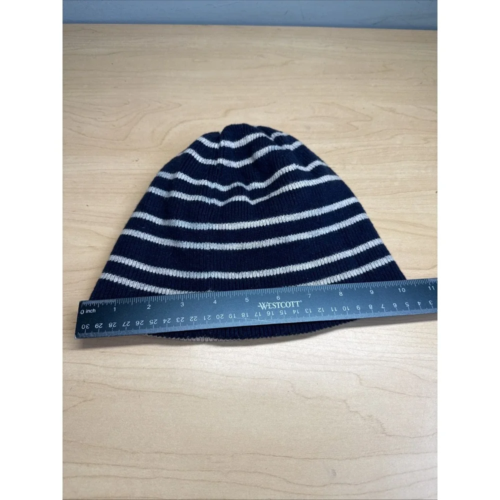 Vintage Y2K Abercrombie & Fitch Moose Striped Beanie Hat One Size
